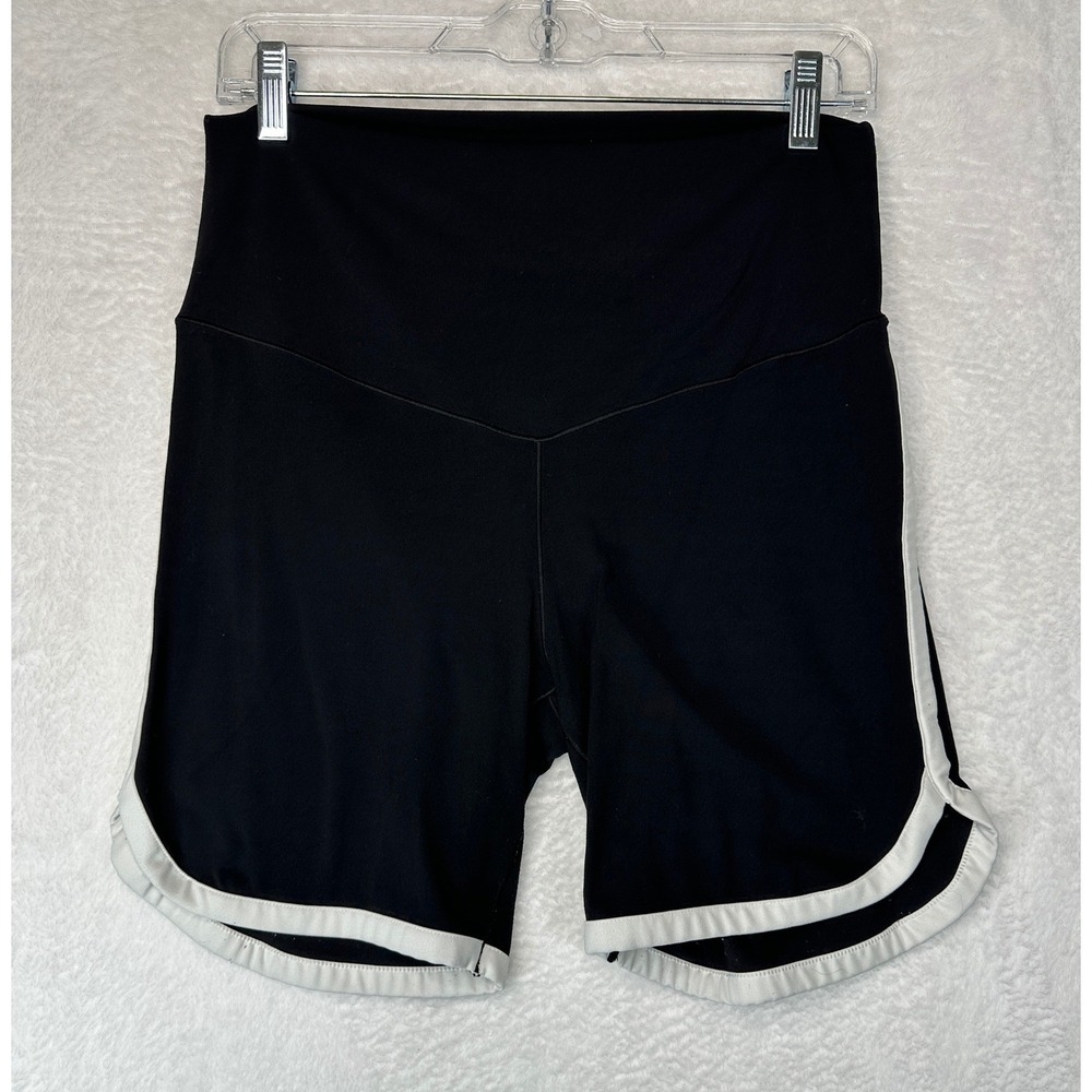OFFLINE by Aerie Real Me Xtra Bike Shorts Women XL Black White High Rise 7"
